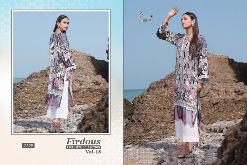 Shree Fabs Firdous Exclusive Collection Vol 18 Cotton Pakistani Style Party Wear Salwar Suits