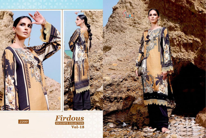 Shree Fabs Firdous Exclusive Collection Vol 18 Cotton Pakistani Style Party Wear Salwar Suits