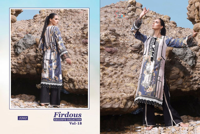Shree Fabs Firdous Exclusive Collection Vol 18 Cotton Pakistani Style Party Wear Salwar Suits