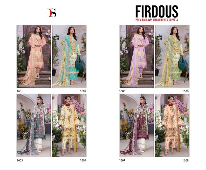 Deepsy Suits Firdous Premium Lawn 22 Cotton Printed Pakistani Style Party Wear Salwar Suits