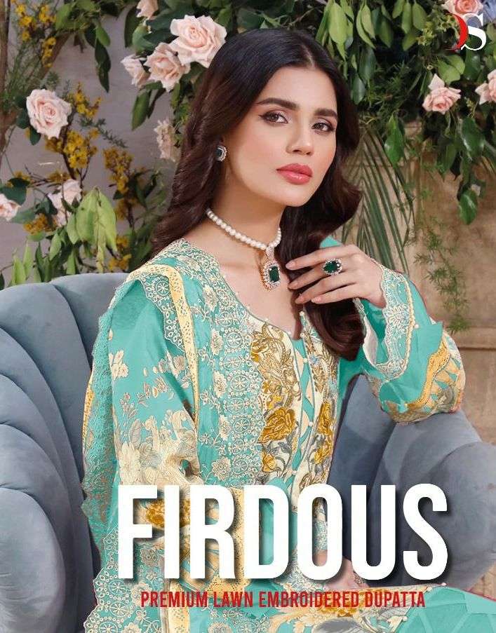 Deepsy Suits Firdous Premium Lawn 22 Cotton Printed Pakistani Style Party Wear Salwar Suits