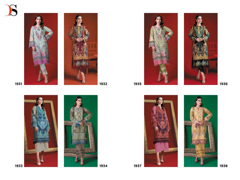 Deepsy Suit Firdous Solitaire Pure Cotton With Fancy Embroidery Work Stylish Designer Pakistani Salwar Kameez