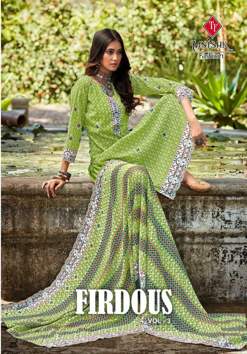 Tanishk Fashion Firdous Vol 3 Cotton Printed Fancy Designer Salwar Kameez