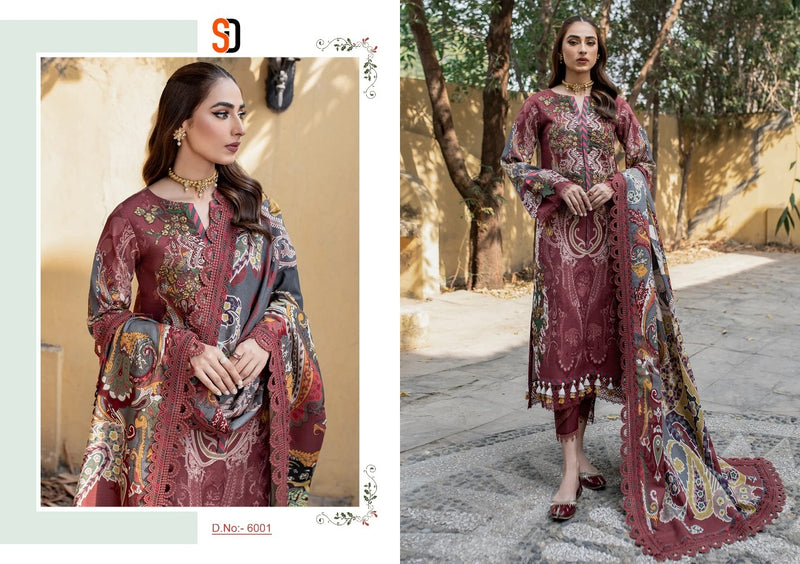 Sharaddha Firdous Vol 6 Pure Cotton Embroidery Work Stylish Designer Fancy Pakistani Salwar Kameez