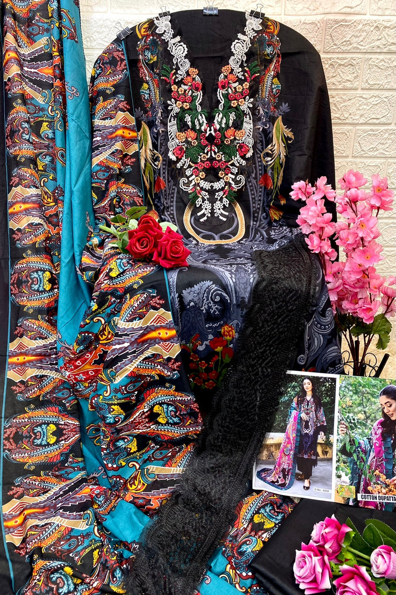 Sharaddha Firdous Vol 6 Pure Cotton Embroidery Work Stylish Designer Fancy Pakistani Salwar Kameez