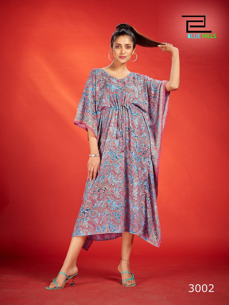 Blue Hills Fire Walk Vol 3 Crepe With Embroidery Work Stylish Designer Fancy Kurti