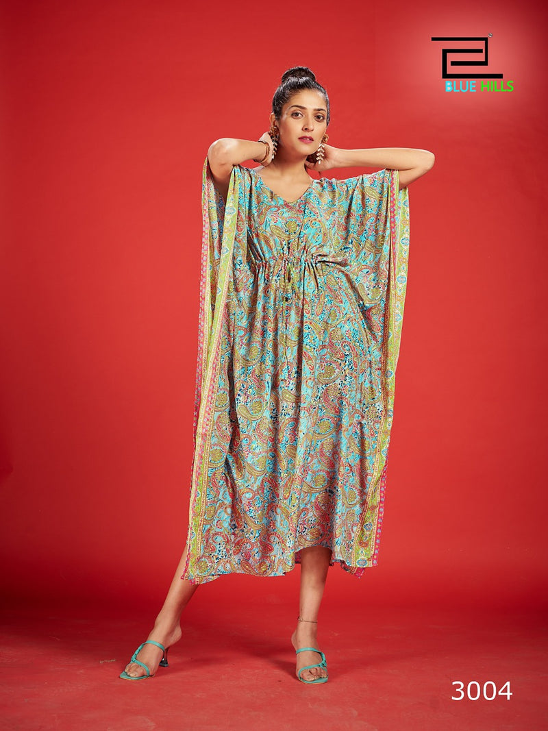 Blue Hills Fire Walk Vol 3 Crepe With Embroidery Work Stylish Designer Fancy Kurti