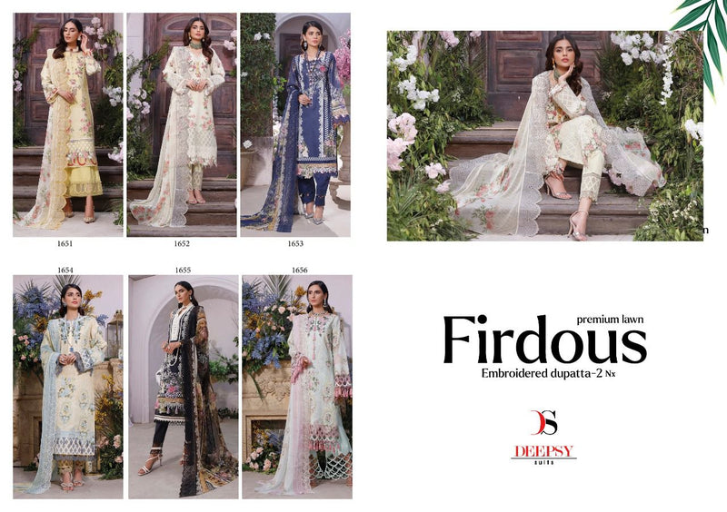 Deepsy Suits Firdous Premium Lawn 22 Vol 2 NX Cotton Embroidered Pakistani Style Party Wear Salwar Suits