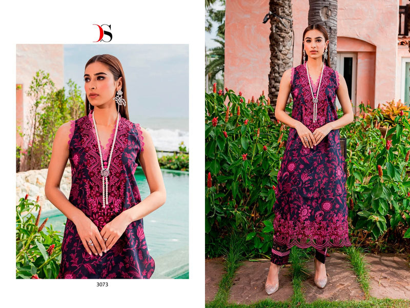Deepsy Suits Firdous Flora Pure Cotton Heavy Patch Embroidery Work Pakistani Designer Salwar Kameez