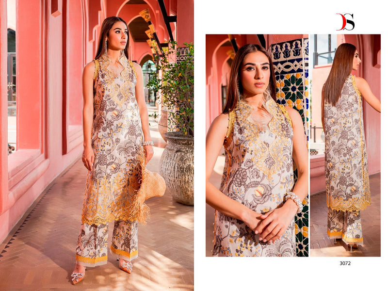 Deepsy Suits Firdous Flora Pure Cotton Heavy Patch Embroidery Work Pakistani Designer Salwar Kameez