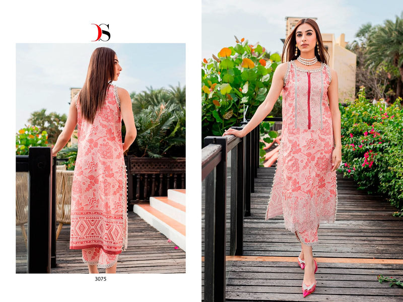Deepsy Suits Firdous Flora Pure Cotton Heavy Patch Embroidery Work Pakistani Designer Salwar Kameez