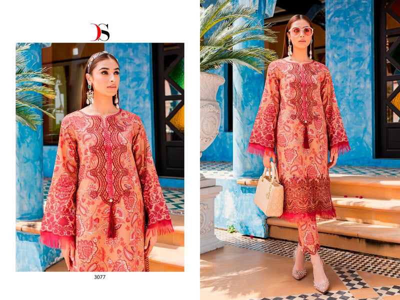 Deepsy Suits Firdous Flora Pure Cotton Heavy Patch Embroidery Work Pakistani Designer Salwar Kameez