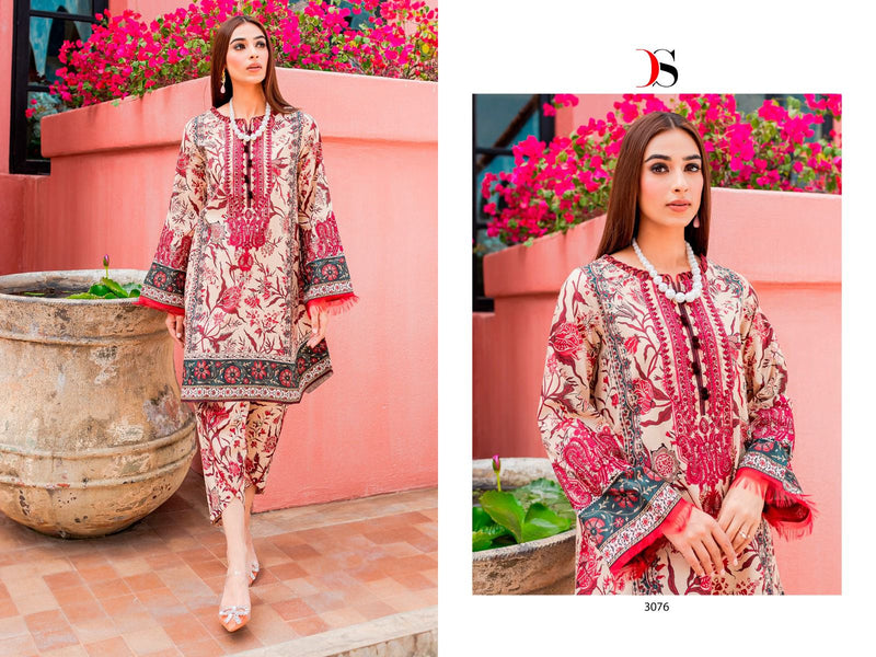 Deepsy Suits Firdous Flora Pure Cotton Heavy Patch Embroidery Work Pakistani Designer Salwar Kameez