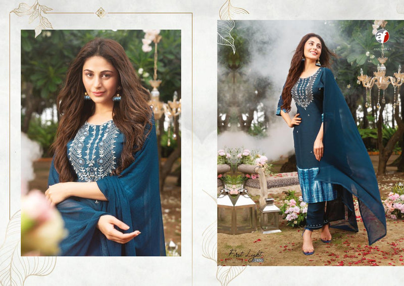 Anju Fabrics First Light Viscose Hand Work Stylish Designer Party Wear Kurti