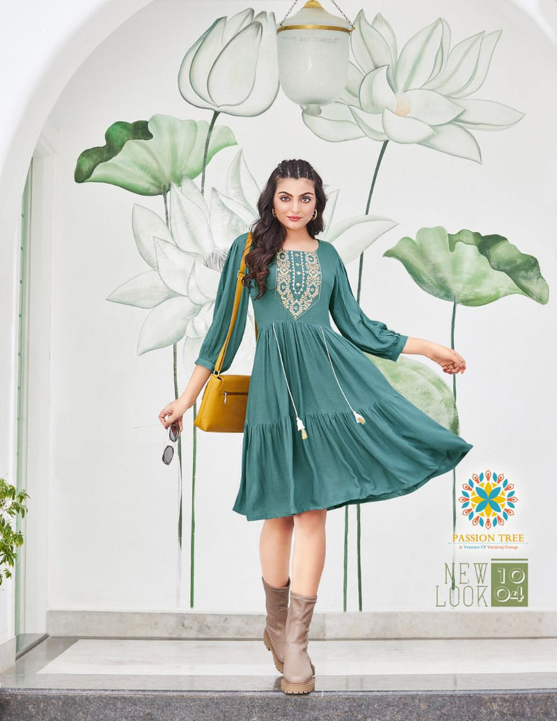 Passion Tree Flair Fly Vol 1 Rayon With Fancy Work Western Stylish Designer Casual Wear Kurti