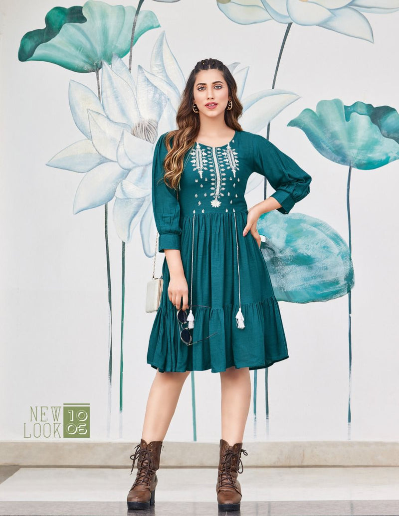Passion Tree Flair Fly Vol 1 Rayon With Fancy Work Western Stylish Designer Casual Wear Kurti