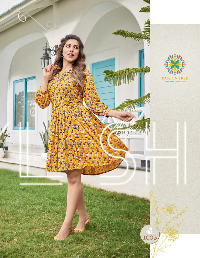 Passion Flair Street Vol 1 Rayon With Heavy Embroidery Work Stylish Designer Casual Wear Short Kurti