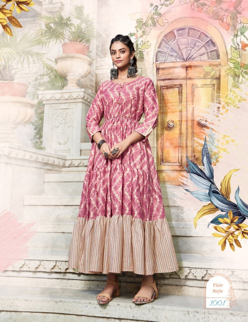 Passion Flair Style Vol 1 Capsule Prints With Fancy Work Stylish Designer Party Wear Fancy Long Kurti