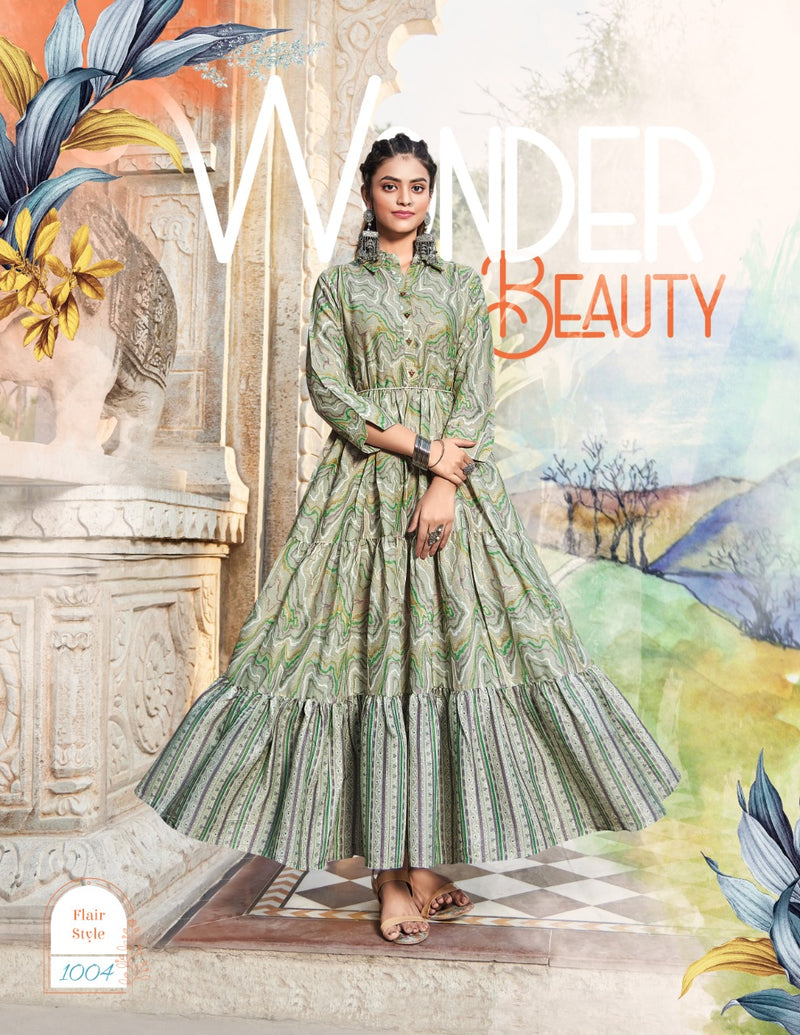 Passion Flair Style Vol 1 Capsule Prints With Fancy Work Stylish Designer Party Wear Fancy Long Kurti