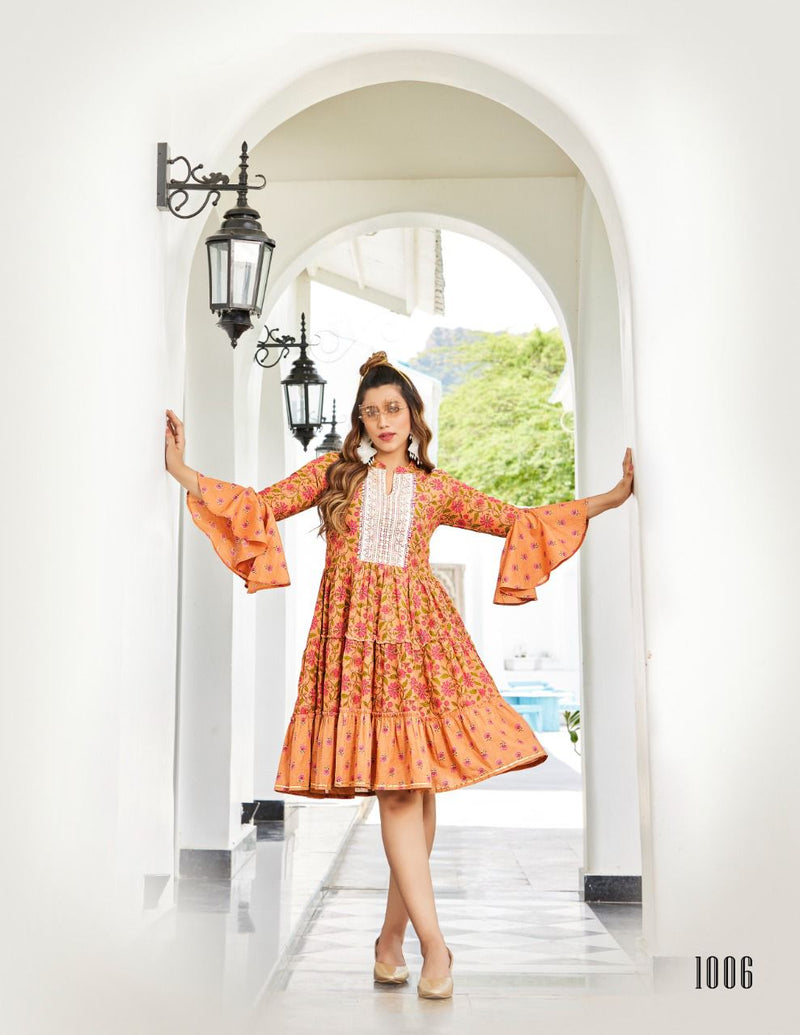 Passion Flair Talk Vol 1 Pure Cotton With Fancy Beautiful Printed Work Stylish Designer Party Wear Kurti