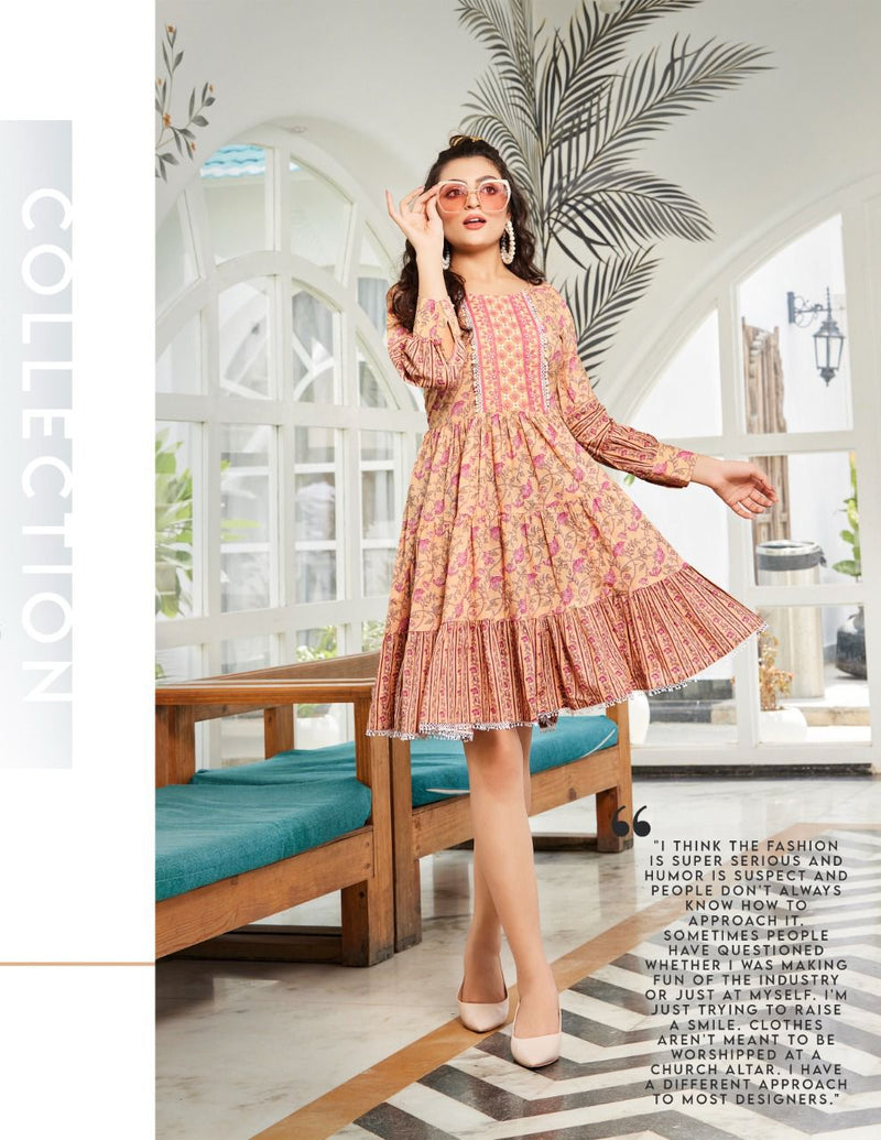 Passion Flair Talk Vol 1 Pure Cotton With Fancy Beautiful Printed Work Stylish Designer Party Wear Kurti