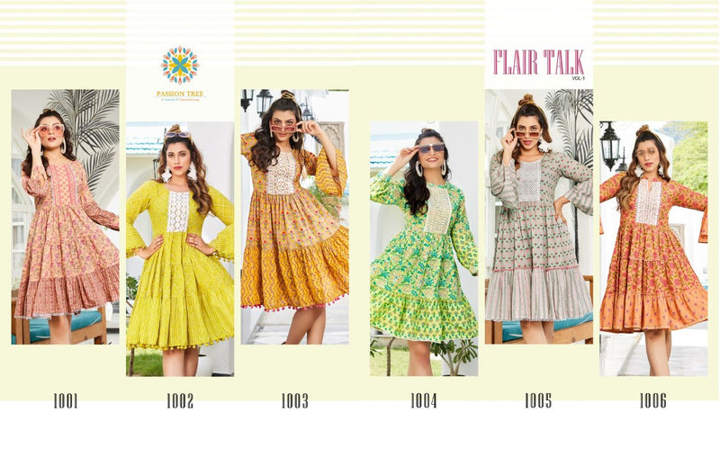 Passion Flair Talk Vol 1 Pure Cotton With Fancy Beautiful Printed Work Stylish Designer Party Wear Kurti