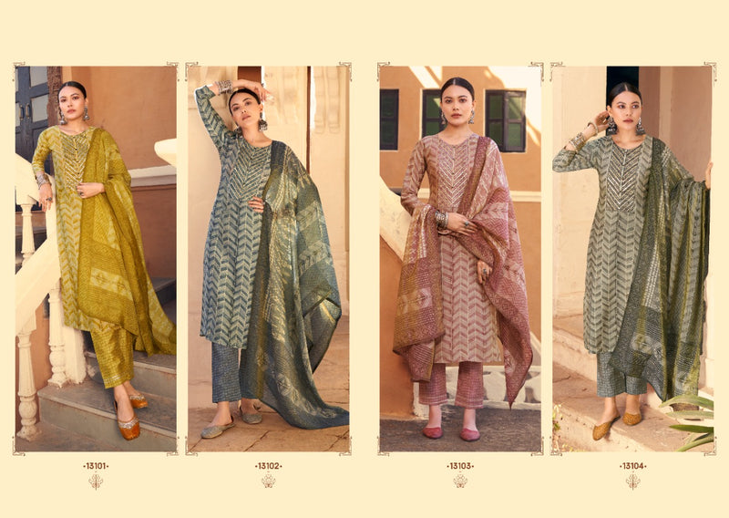 Kalaroop Kajree Fashion Flemingo Modal Printed Festive Wear Kurtis With Sets Of Dupatta & Bottom