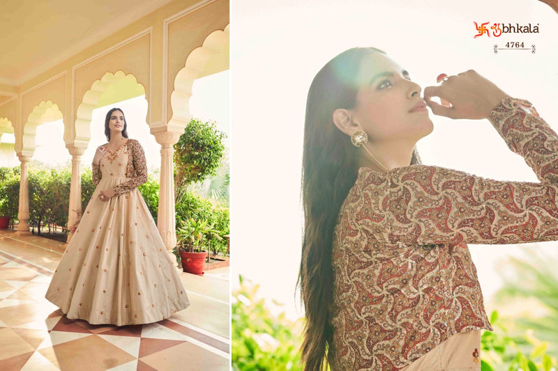 Shubkala Flory Vol 22 Fancy Embroidery Work Stylish Designer Anarkali Long Gown