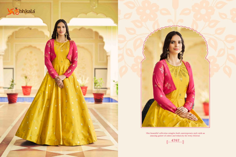 Shubkala Flory Vol 22 Fancy Embroidery Work Stylish Designer Anarkali Long Gown