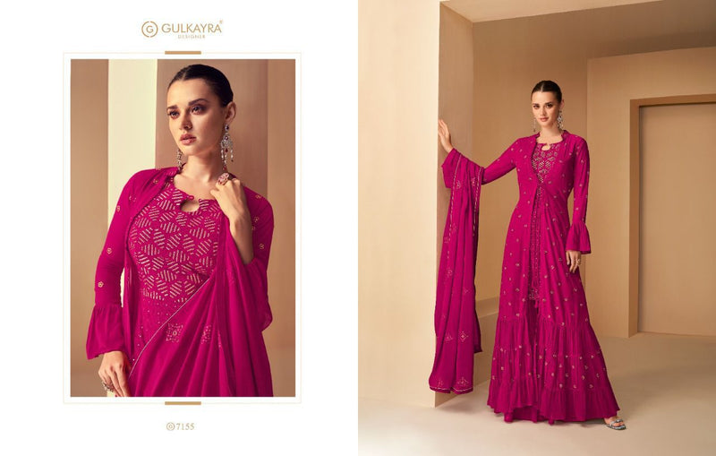Gulkayra Forever Georgette With Heavy Embroidery Work Work Stylish Designer Party Wear Fancy Long Kurti