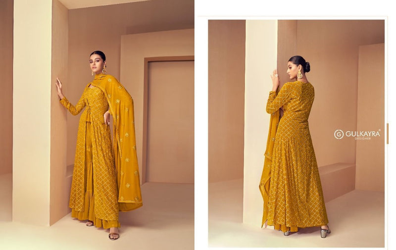 Gulkayra Forever Georgette With Heavy Embroidery Work Work Stylish Designer Party Wear Fancy Long Kurti