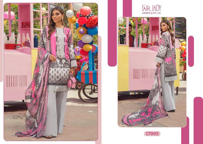 Fair Lady Ayesha Zara Premium Lawn Collection Digital Print Embroidery Work Salwar Kameez