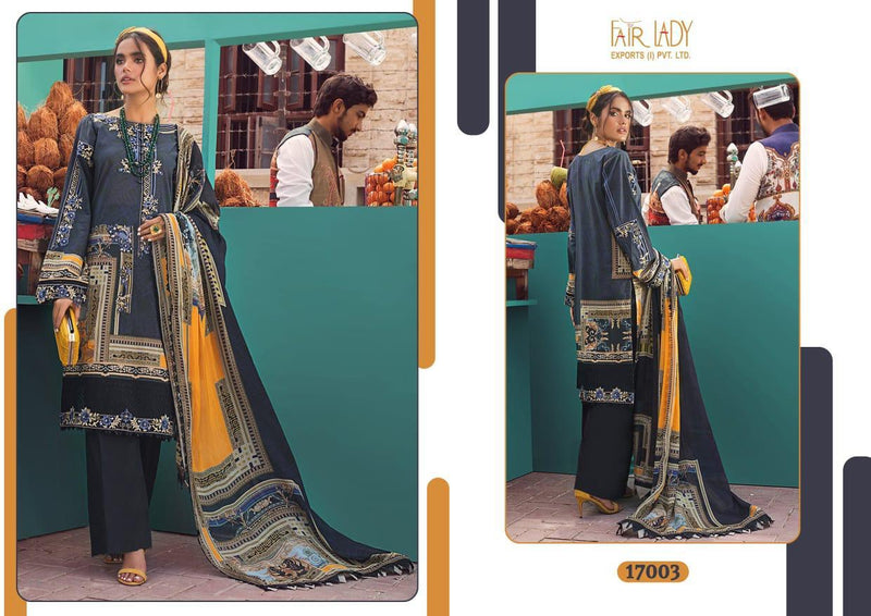 Fair Lady Ayesha Zara Premium Lawn Collection Digital Print Embroidery Work Salwar Kameez