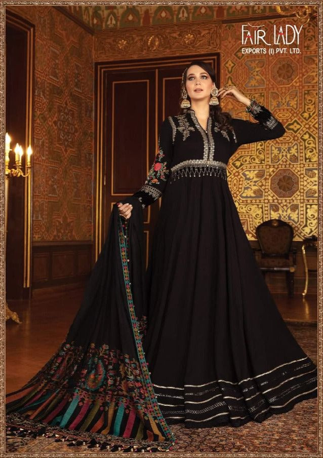 Fairlady Maria B Lawn Collection Lawn Cotton Digital Print With Heavy Embroidered Work Pakistani Suit