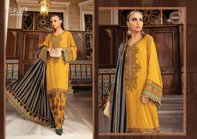 Fairlady Maria B Lawn Collection Lawn Cotton Digital Print With Heavy Embroidered Work Pakistani Suit