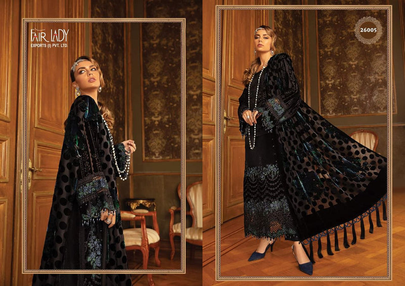 Fairlady Maria B Lawn Collection Lawn Cotton Digital Print With Heavy Embroidered Work Pakistani Suit