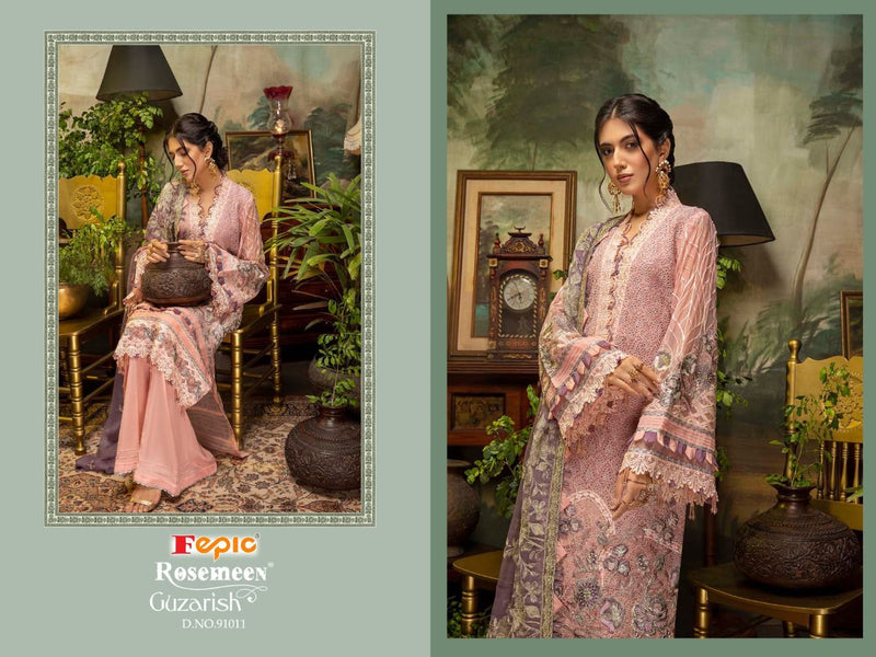 Fepic Roseman Guzarish  Faux Georgette Heavy Embroidery Work