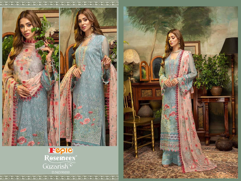 Fepic Roseman Guzarish  Faux Georgette Heavy Embroidery Work