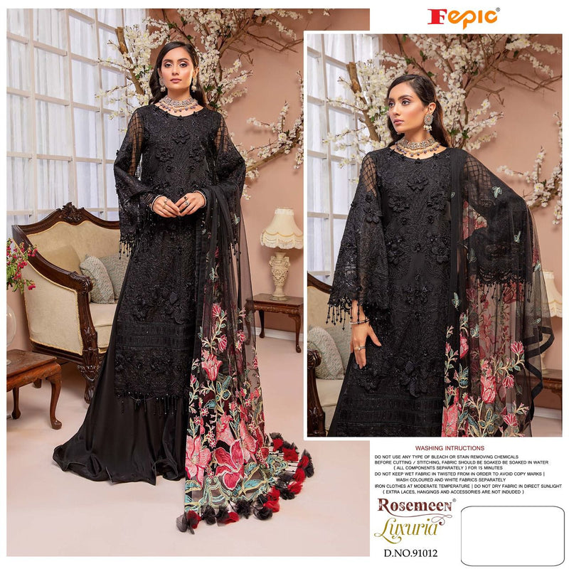 Fepic Rosemeen 91012 Georgette Embroidered Pakistani Suit Salwar Kameez