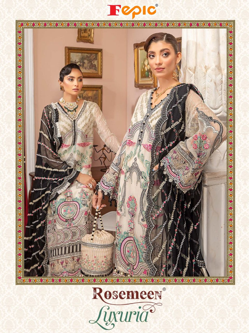 Fepic Rosemeen Luxuria Faux Georgette Heavy Embroidered Salwar Suit