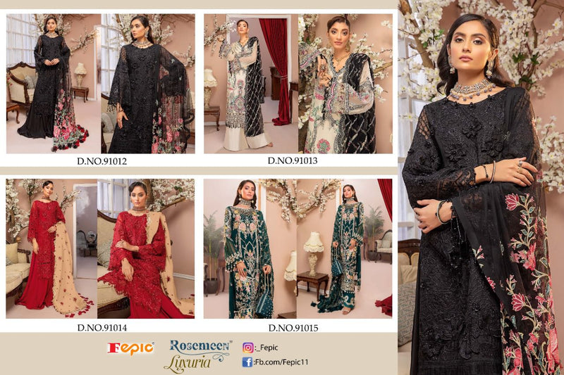 Fepic Rosemeen Luxuria Faux Georgette Heavy Embroidered Salwar Suit
