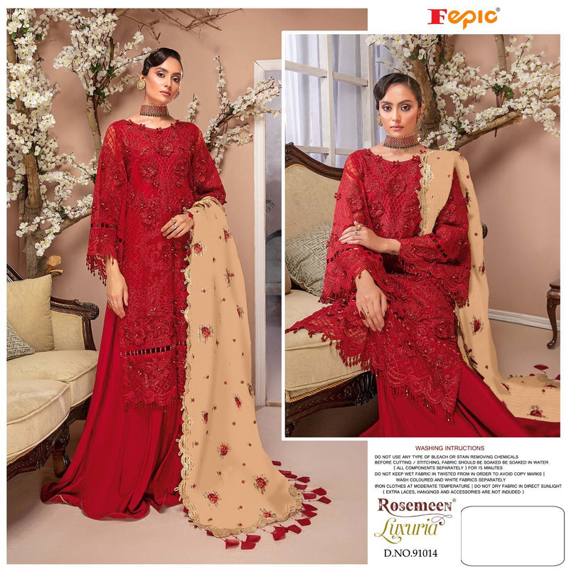 Fepic Rosemeen Luxuria Faux Georgette Heavy Embroidered Salwar Suit