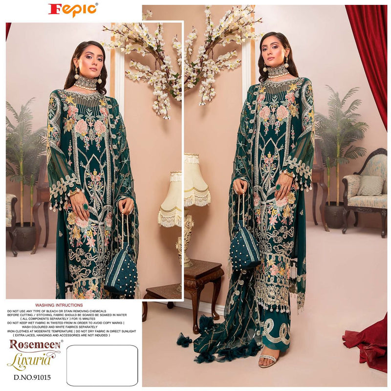 Fepic Rosemeen Luxuria Faux Georgette Heavy Embroidered Salwar Suit