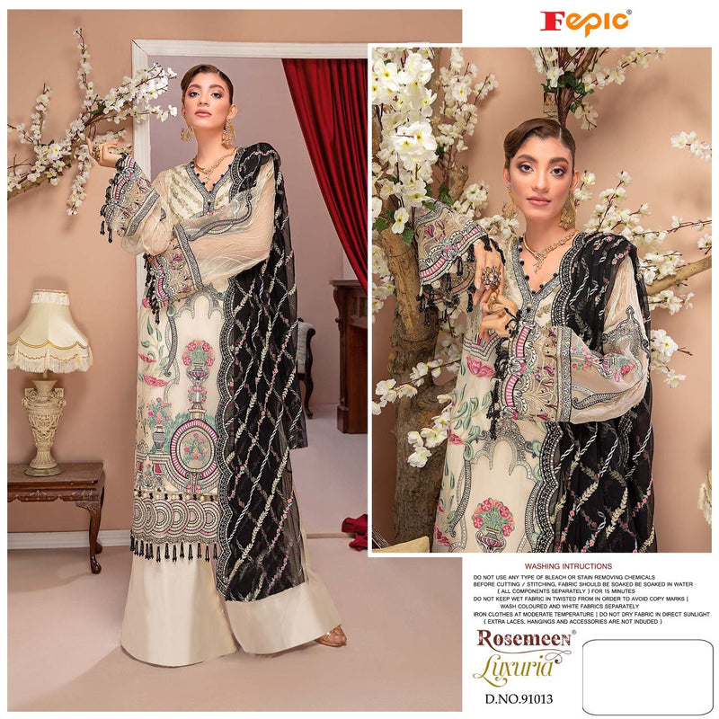 Fepic Rosemeen Luxuria Faux Georgette Heavy Embroidered Salwar Suit