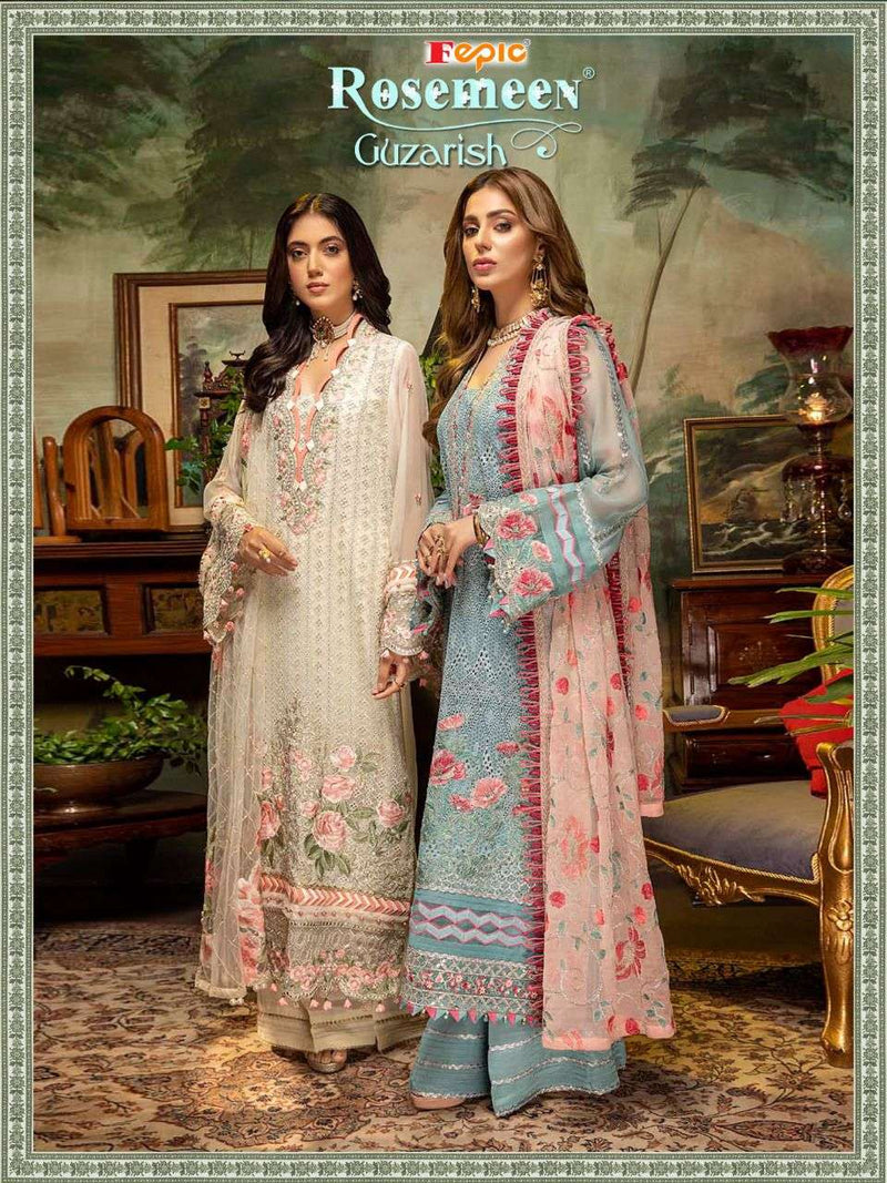 Fepic Suit Guzarish Fancy Designer Geogette Work Pakistani Suit
