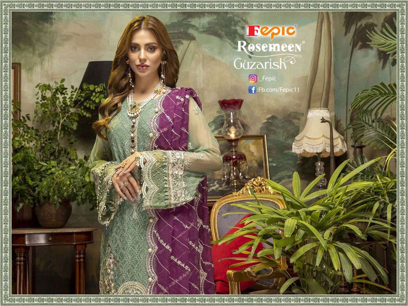 Fepic Suit Guzarish Fancy Designer Geogette Work Pakistani Suit