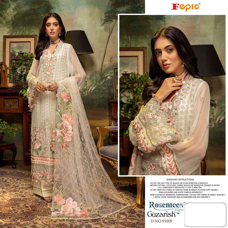 Fepic Suit Guzarish Fancy Designer Geogette Work Pakistani Suit