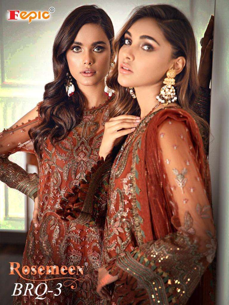 Fepic Suit Launch By Brq Vol 3 Georgette With Heavy Embroidery Work Designer Salwar Kameez