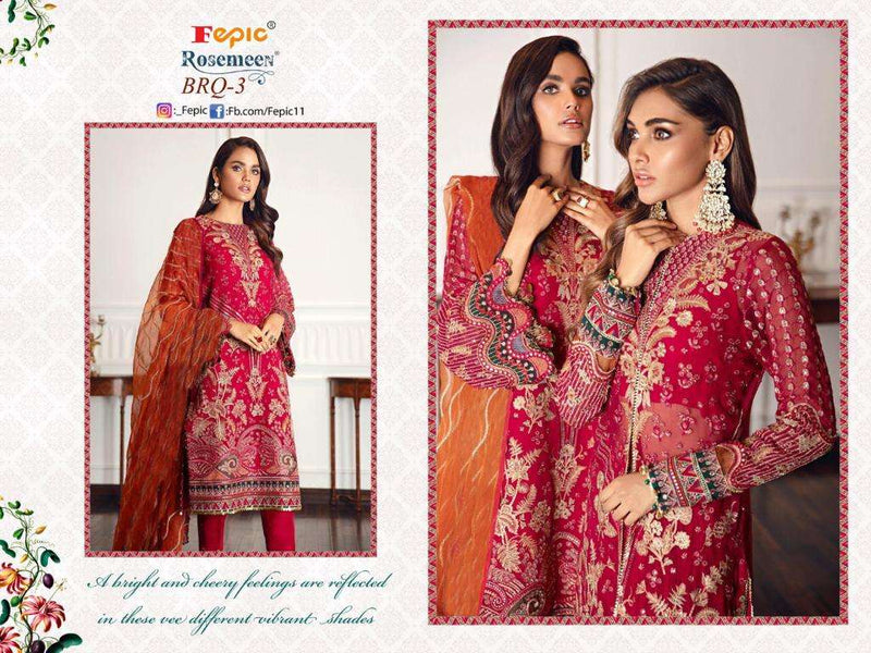 Fepic Suit Launch By Brq Vol 3 Georgette With Heavy Embroidery Work Designer Salwar Kameez