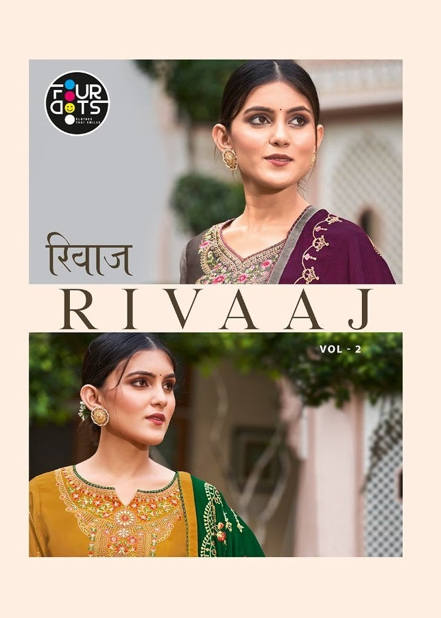 Four Dots Rivaaj Vol 2 Pure Modal With Heavy Embroidered Work Salwar Suit
